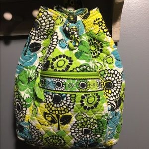 Vera Bradley “Limes Up” Drawstring Backpack